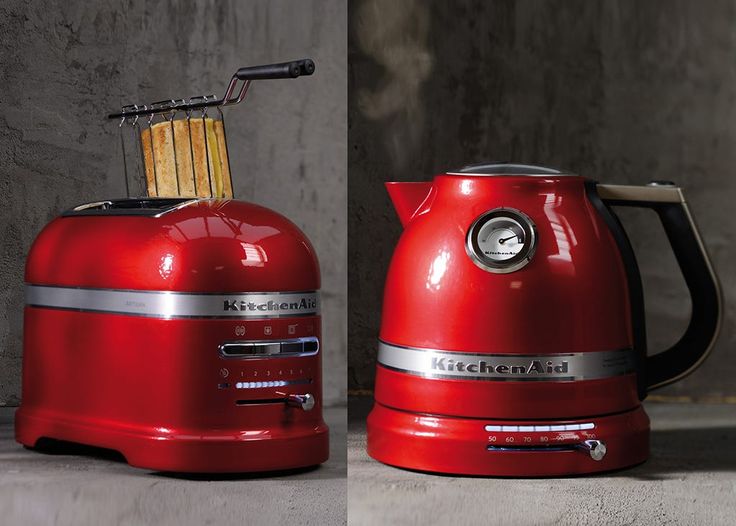 KITCHENAID ARTISAN KETTLE AND TOASTER SET EMPIRE RED